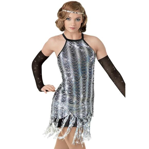 Weissman Charleston 9468 1920s Flapper Dress Costume MINT CONDITION | MSRP $160 - Picture 2 of 10
